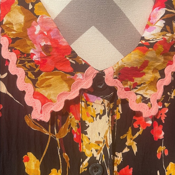 NWT Fate Floral Black Dress With Embroidery - Picture 2 of 10